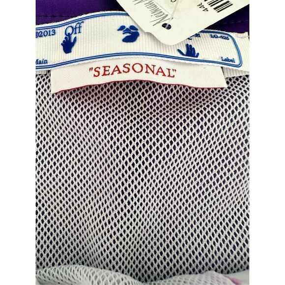 NWT- Off White Tie Dye Sunrise Swimming Suit, purple/lime - Picture 4 of 11